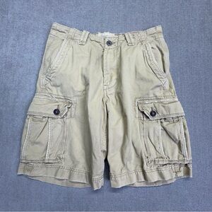 American Eagle cargo shorts Mens 34 actual khaki long classic